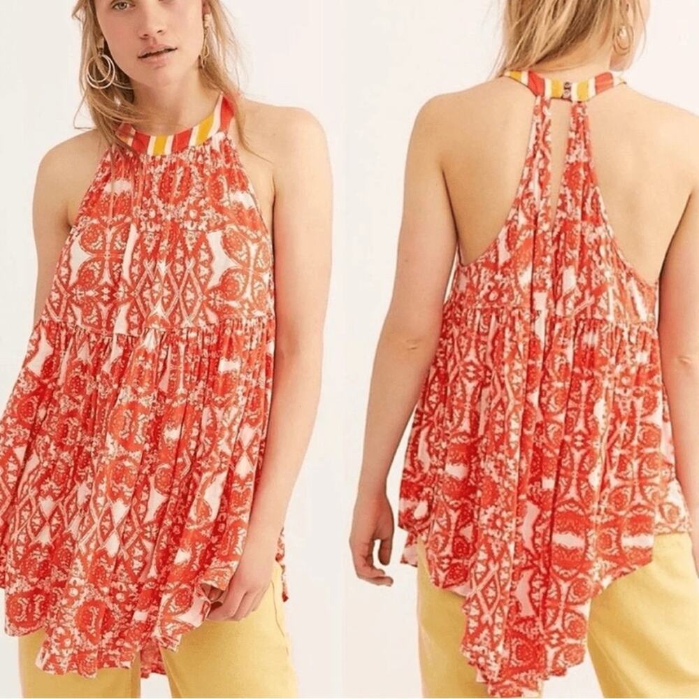Free People Mimi Tunic Top and White Halter Dress size Medium